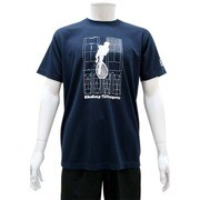 スポーツTシャツ ベイビーステップ シルエット柄 Mサイズ 32.ネイビー [キャラクター衣料]