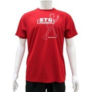 スポーツTシャツ ベイビーステップ ロゴ柄 Mサイズ 21.レッド [キャラクター衣料]