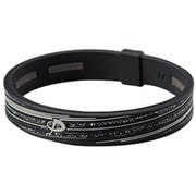 RAKUWAブレスS スラッシュラインラメタイプ BK/GY 15cm [ブラック/グレー]