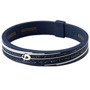 RAKUWAブレスS スラッシュラインラメタイプ NV/WH 15cm [ネイビー/ホワイト]