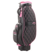 PU Sport Women's 16 JM [レディース キャディーバッグ 8.5型 46インチ対応 ブラック/ピンク]