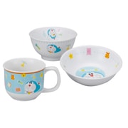 子供用食器 幼児セット（おやつ皿/マグカップ/飯茶碗） ドラえもん 41653-33390
