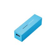 モバイルバッテリー 軽量コンパクト まとめて充電対応 3000mAh 1.5A ブルー DE-M04L-3015BU