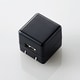 スマートフォン用 AC充電器 CUBE 1A出力 USB1ポート ブラック MPA-ACUAN007BK