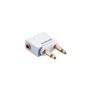 飛行機用φ3.5デュアル-ステレオ変換アダプタ ホワイト MPA-T35DSADWH