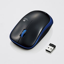 IRマウス ENELOシリーズ 静音ボタン 無線式 3ボタン 省電力 ブルー M-IR07DRSBU