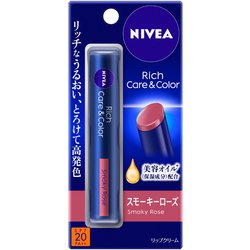 ニベア リッチケア＆カラーリップ スモーキーローズ [リップ＆グロス SPF20/PA＋＋]