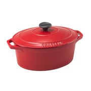 オーバルキャセロール 25cm ドンシェリーレッド CH37325RD