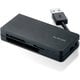 USB3.0高速メモリカードリーダ（ケーブル一体型タイプ） 33＋5メディア ブラック MR3-K012BK