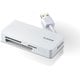 USB3.0高速メモリカードリーダ（ケーブル一体型タイプ） 33＋5メディア ホワイト MR3-K012WH
