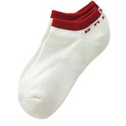 レディース ソックス ANKLET TYPE YOX6201 ホワイト/レッド