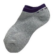 レディースソックス ANKLET TYPE YOX6201 グレー/パープル