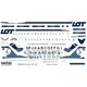 LOT ポーランド航空 Tu-134A ズベズダ用 [1/144 マルトラデカール]
