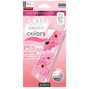 LP-I6SPFGFCPK2 [iPhone 6s Plus用 「GLASS PREMIUM FILM」Colors フラワーピンク 0.2mm]