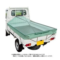 6664-01BK [軽トラック用荷台スロープベルト ベルトサイズ：幅2.5cm×長さ570cm ブラック]