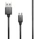 ENE LIFE 一発で挿し込めるmicroUSBケーブル 1.0m ブラック LP-MUCEL02BK