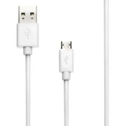 ENE LIFE 一発で挿し込めるmicroUSBケーブル 1.0m ホワイト LP-MUCEL02WH