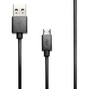ENE LIFE 一発で挿し込めるmicroUSBケーブル 2.0m ブラック LP-MUCEL03BK