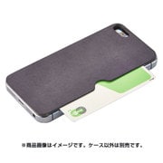 TR-PFIP16E-TSG [iPhone SE/5s/5 背面テクスチャーシート カードポケット スエードグレイ]
