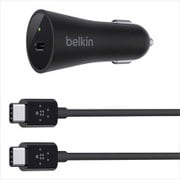 USB-C カーチャージャー(27W/3A/9V) 1.2m USB-C to Cケーブル付き F7U004bt04-BLK