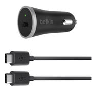 USB-C カーチャージャー(15W/3A/5V) 1.2m USB-C to Cケーブル付き F7U005bt04-BLK