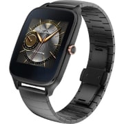 ASUS ZenWatch 2 1.63インチ 有機EL/サイズ 約49mm/急速充電対応/本体:ガンメタル/ストラップ:ガンメタル(メタル)/Android Wear/Snapdragon 400/512MB RAM/4GB ROM/320×320ドット/Bluetooth 4.1 WI501Q(BQC)-GM04