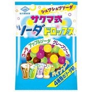 佐久間製菓 サクマ式ソーダドロップス パック 100g [菓子 1袋]