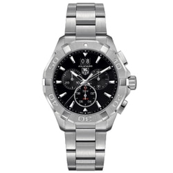 ヨドバシ.com - タグホイヤー TAG Heuer CAY1110.BA0927 [AQUARACER （アクアレーサー） 300M クォーツクロノ  43mm SSブラック 正規品 2年保証] 通販【全品無料配達】