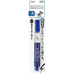 ホワイトボードマーカー ノックル ボードにフィット 細～中字 パック入り 青 XEMWL5SBFC