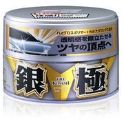 カーワックス(WAX) 銀の極WAX 固形タイプ 自動車塗膜の保護および艶出し用 スポンジ付属 内容量:200g 00192