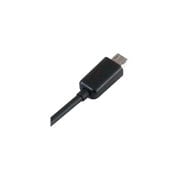 リバーシブル microUSBコネクタ対応 WリバーシブルUSBやわらかケーブル100cm ブラック QX-048BK