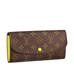 美品】LOUIS VUITTON ポルトフォイユ エミリー アシッドイエロー - 長財布