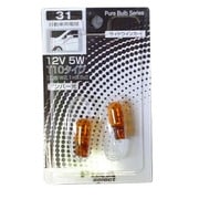 HR31 [自動車用白熱球 サイドウィンカーランプ 12V5W T10アンバー（W2.1×9.5d） 2個入り]