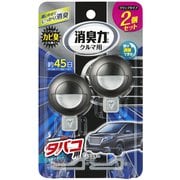 車用 消臭剤 芳香剤 クルマの消臭力 クリップタイプ タバコ用 スカイミント 3.2mL×2個セット