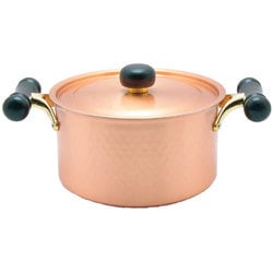 アンティックIH対応 銅製両手鍋 20cm IH-102