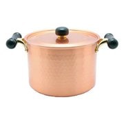 アンティックIH対応 銅製深型両手鍋 22cm IH-103