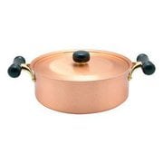 アンティックIH対応 銅製浅型鍋 24cm IH-104