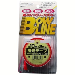 BL-211 [ボウ・ライン 蛍光テープ 幅10mm×巻2m レッド]