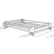 HR42 [ルーフキャリア Hseries 4本脚 長さ840×幅1355×全高156mm 主な適合車種：汎用タイプ（ルーフレール付車）]