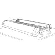 KF423D [トラックキャリア Kseries 4本脚 長さ825×幅1349×全高218mm 主な適合車種：キャンター/キャンターガッツ標準キャブ]