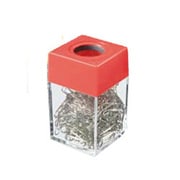 マグネットディスペンサー ゼムクリップ小50g入り No.130 赤 258-50