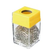 マグネットディスペンサー ゼムクリップ小50g入り No.130 黄 258-53