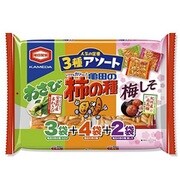 亀田の柿の種 3種アソート 9袋詰 250g [米菓]