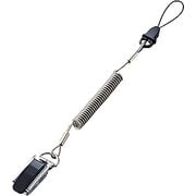 P-STCS50BK [スマートフォン用クリップストラップ ステンレスワイヤー 長さ最大/約50cm ブラック]