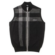 16FW 1652 ニットベスト ジップ BK-M