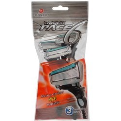 男性用 Ｔ字カミソリ 3本入 PACE6 ディスポ