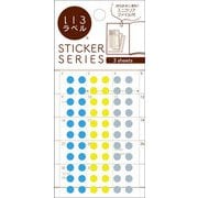 手帳用シール いろラベル 丸 クリア クール ML159