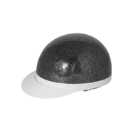 白ツバ半キャップヘルメット ブラックラメ KC-100A 7109