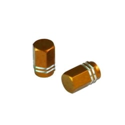 汎用エアバルブキャップ 2個セット 1号 金 906013