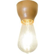 LEDフィラメント球付小型シーリングライト 簡単取り付け ナチュラル SCE-130NA